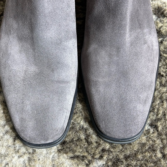 Gray Suede Men's Chelsea Boots - Monte Russo Made in Italy sz 10.5 M - Picture 13 of 14